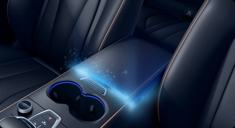 Front Armrest With Cooling Storage